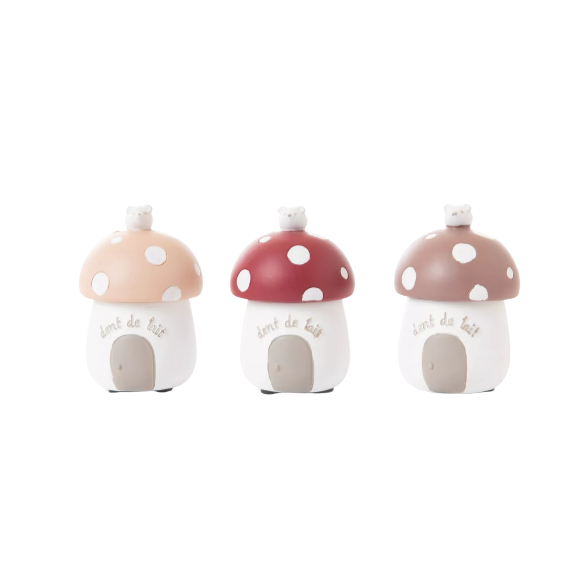 Boîtes à Dents Champignons avec Petites Souris