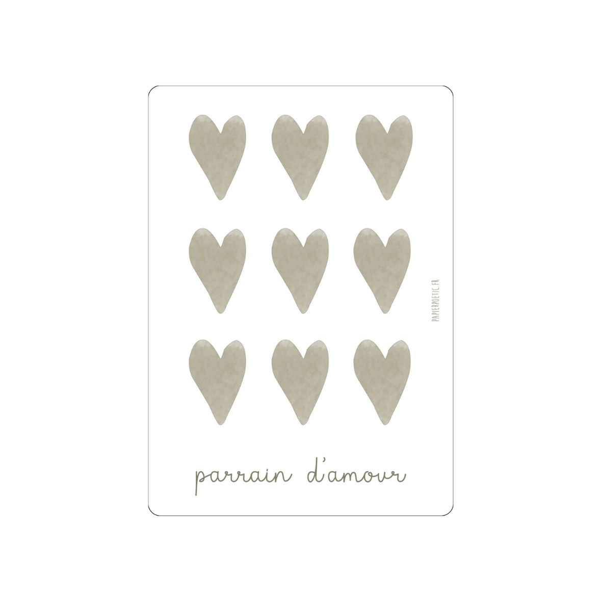 Carte "Parrain d'amour"