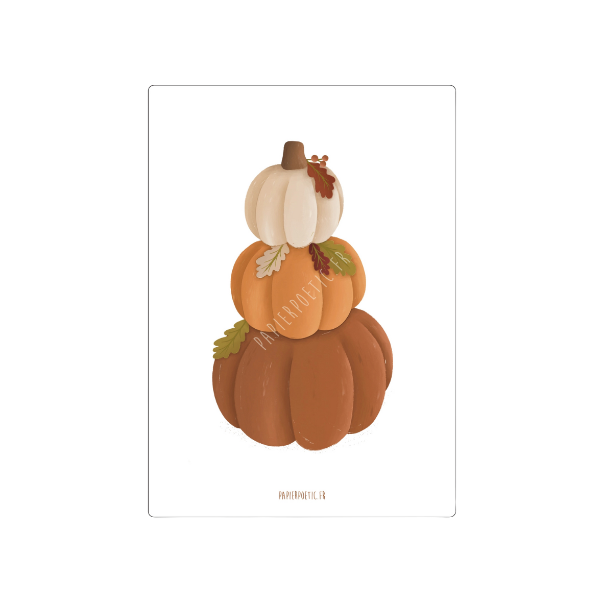Carte "Pile de citrouilles"