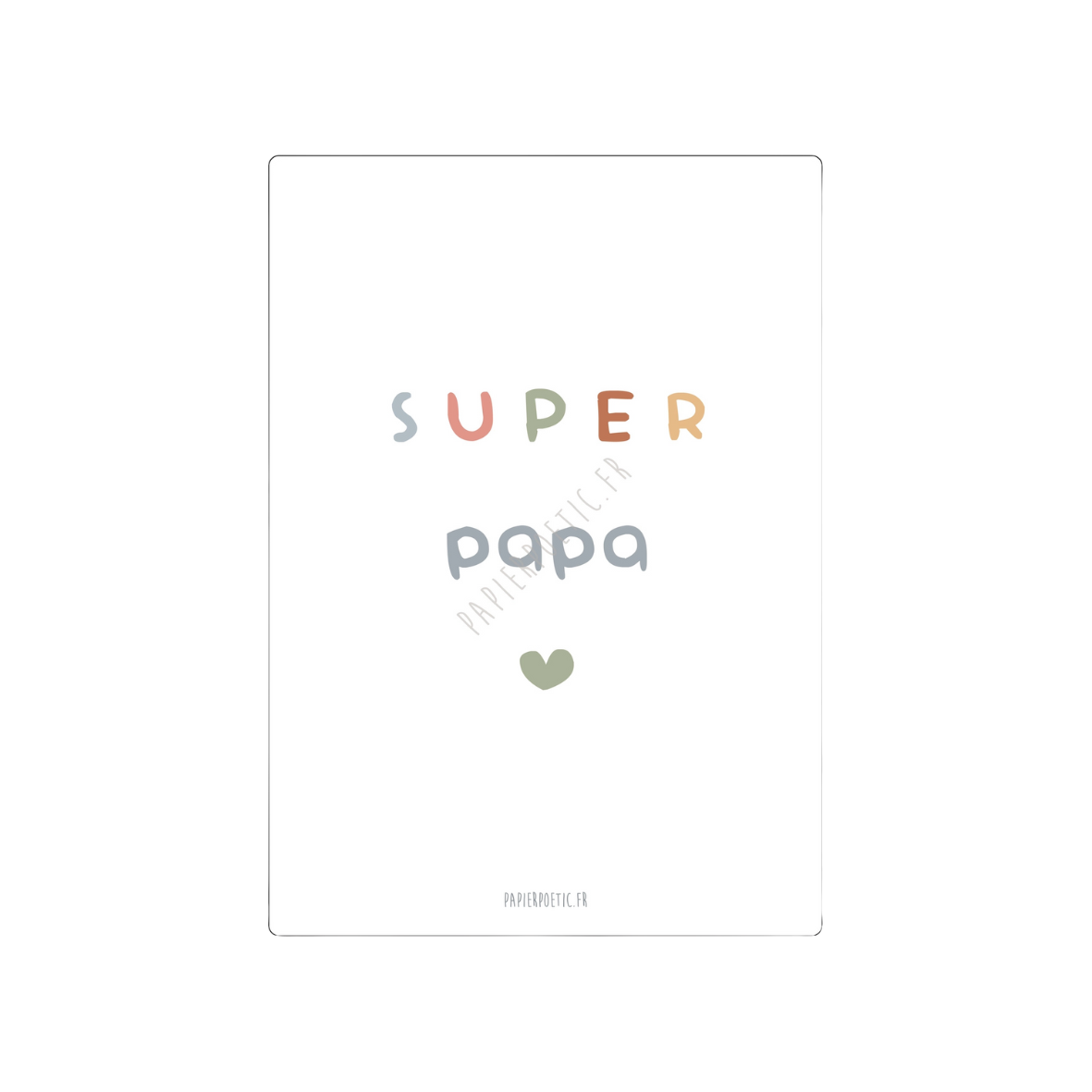 Carte "Super Papa"