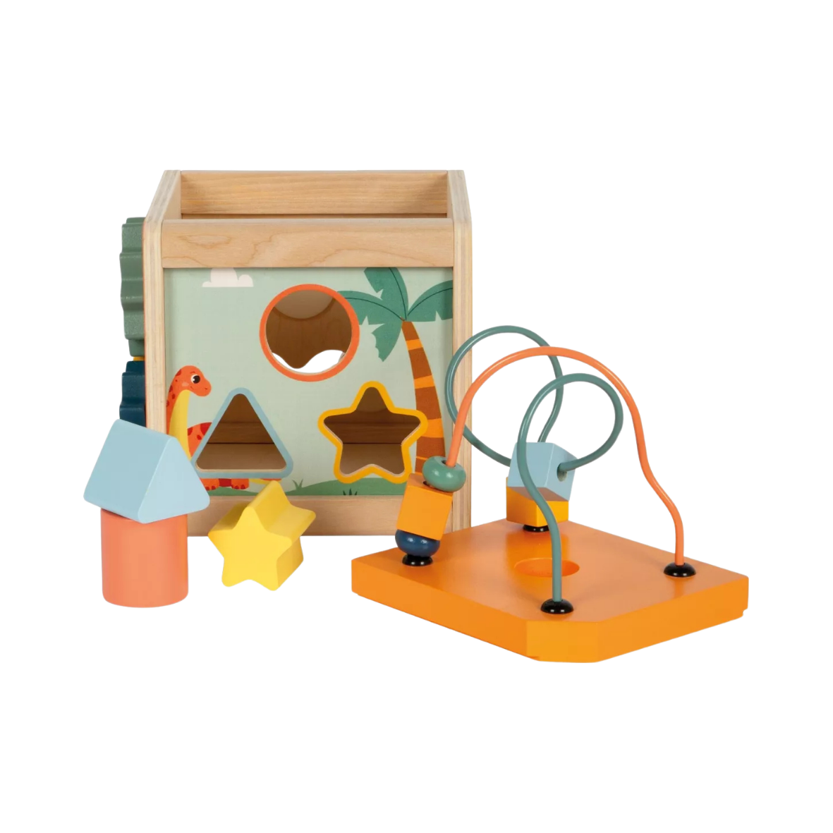 Cube de motricité - "Dino" 5 jeux interactifs
