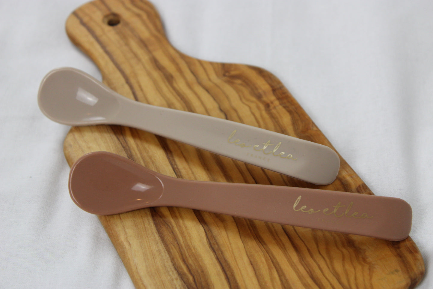 Cuillère en silicone - "Earth" et "Beige"