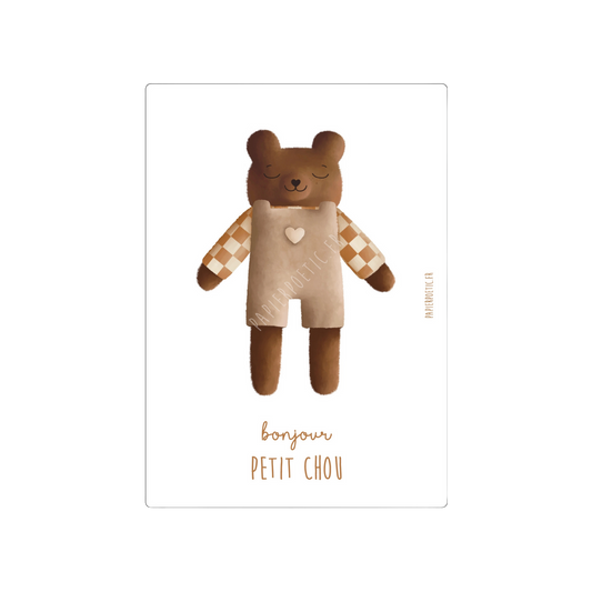 Carte “Doudou Ours marron"