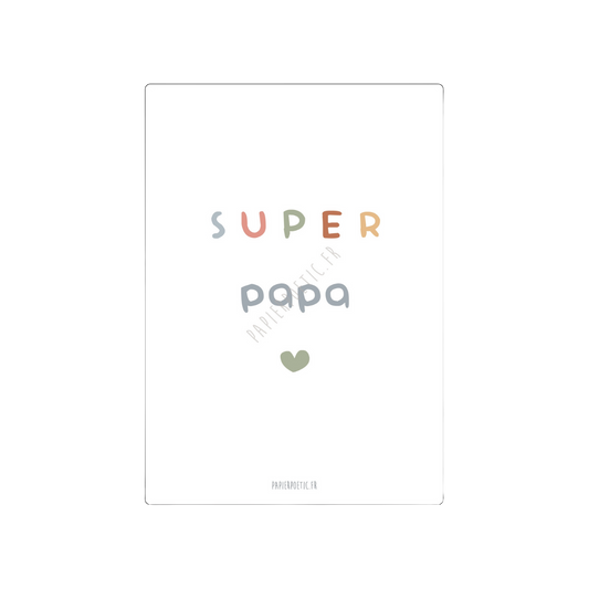 Carte "Super Papa"