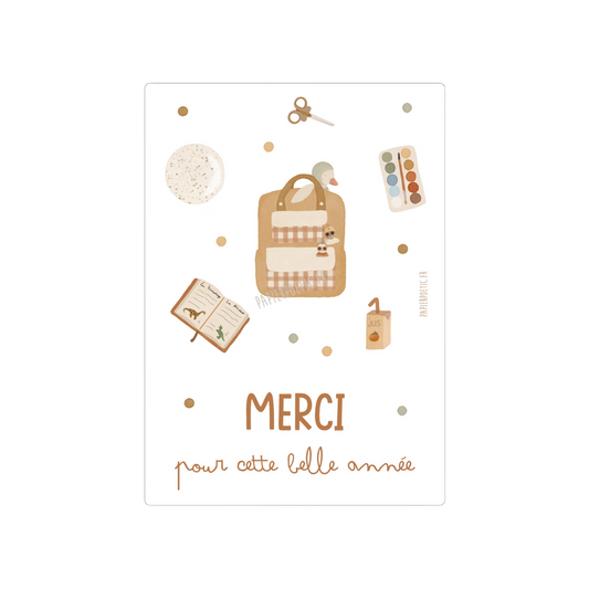 Carte "Merci"