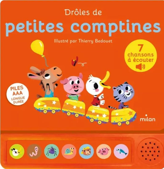Livre sonore – DROLE DE PETITES COMPTINES