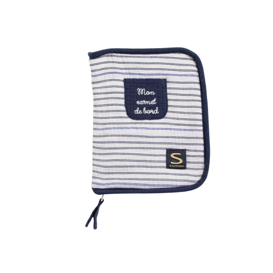 Protège carnet de santé - marinière "Baby Sailor"